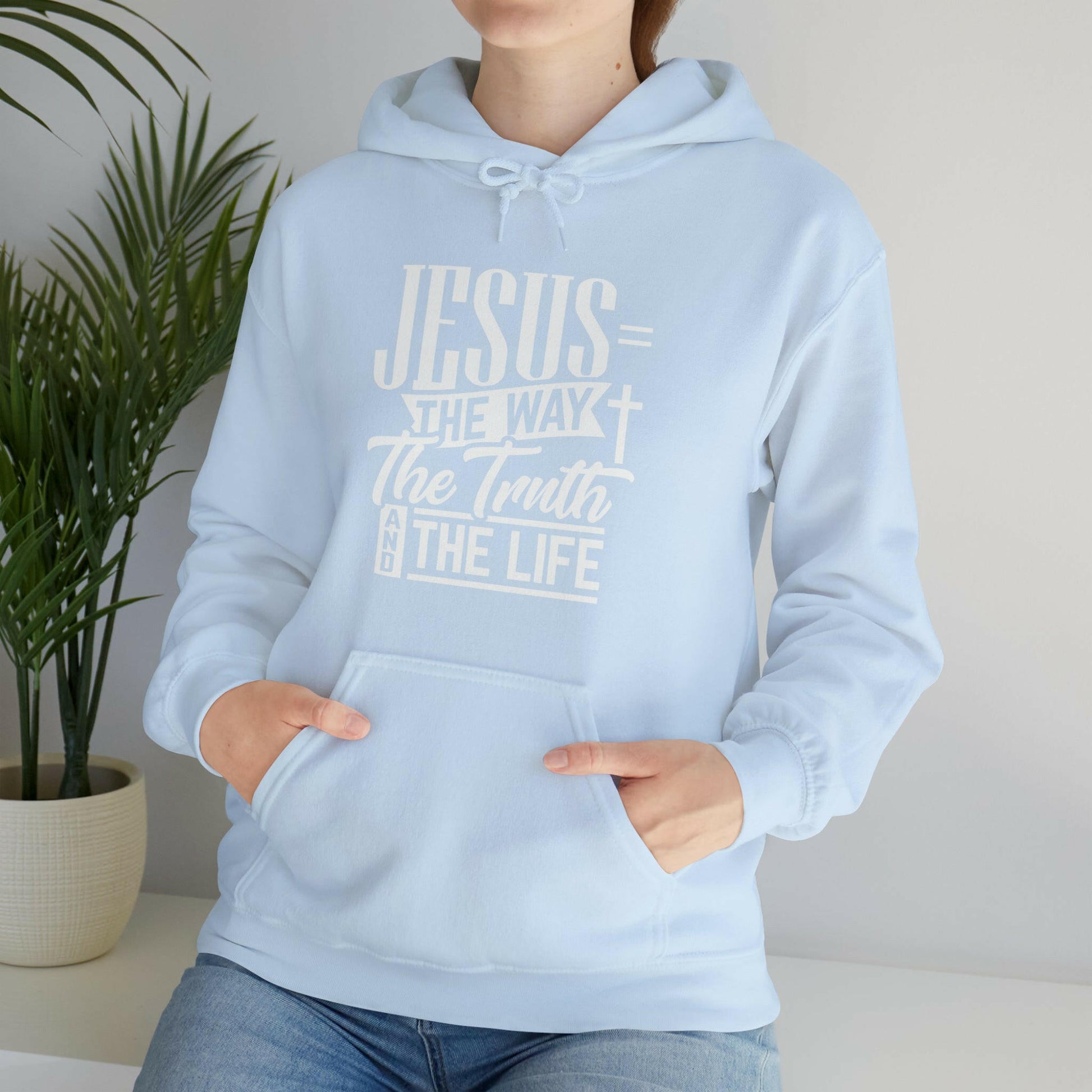 Jesus The Way Unisex Heavy Blend™ Hooded Sweatshirt.