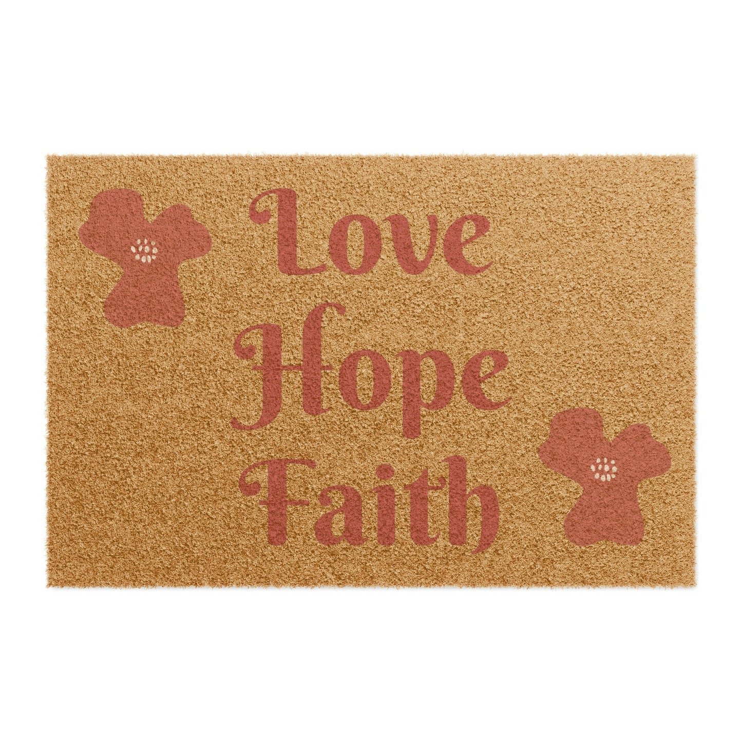 Love hope faith Doormat.