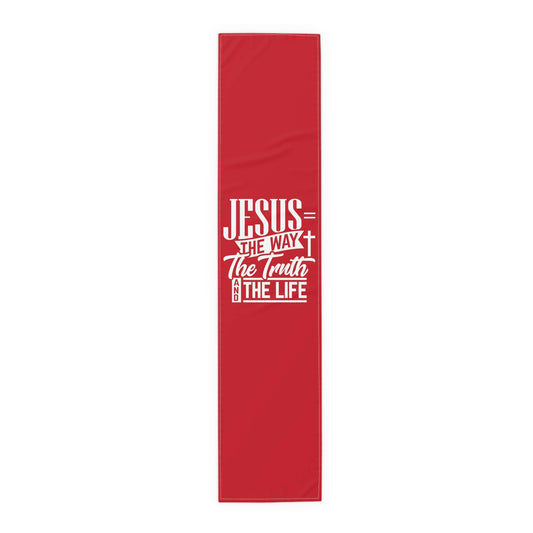 Jesus is The Way Table Runner (Cotton or Polyester).