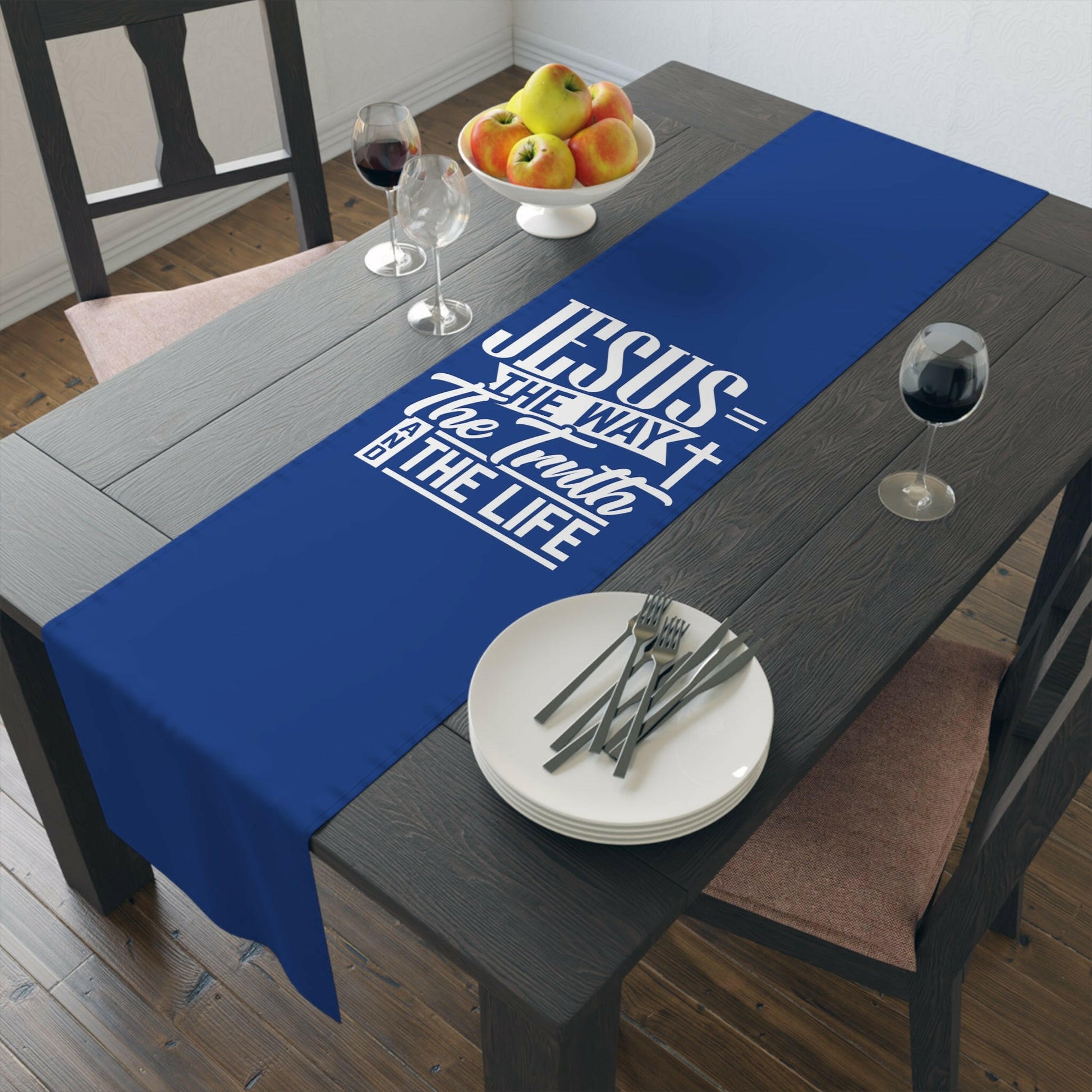 Jesus is The Way Table Runner (Cotton, Poly).