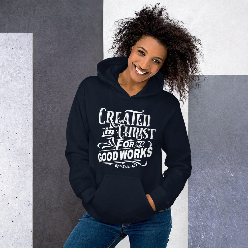 Created in Christ Unisex Hoodie.