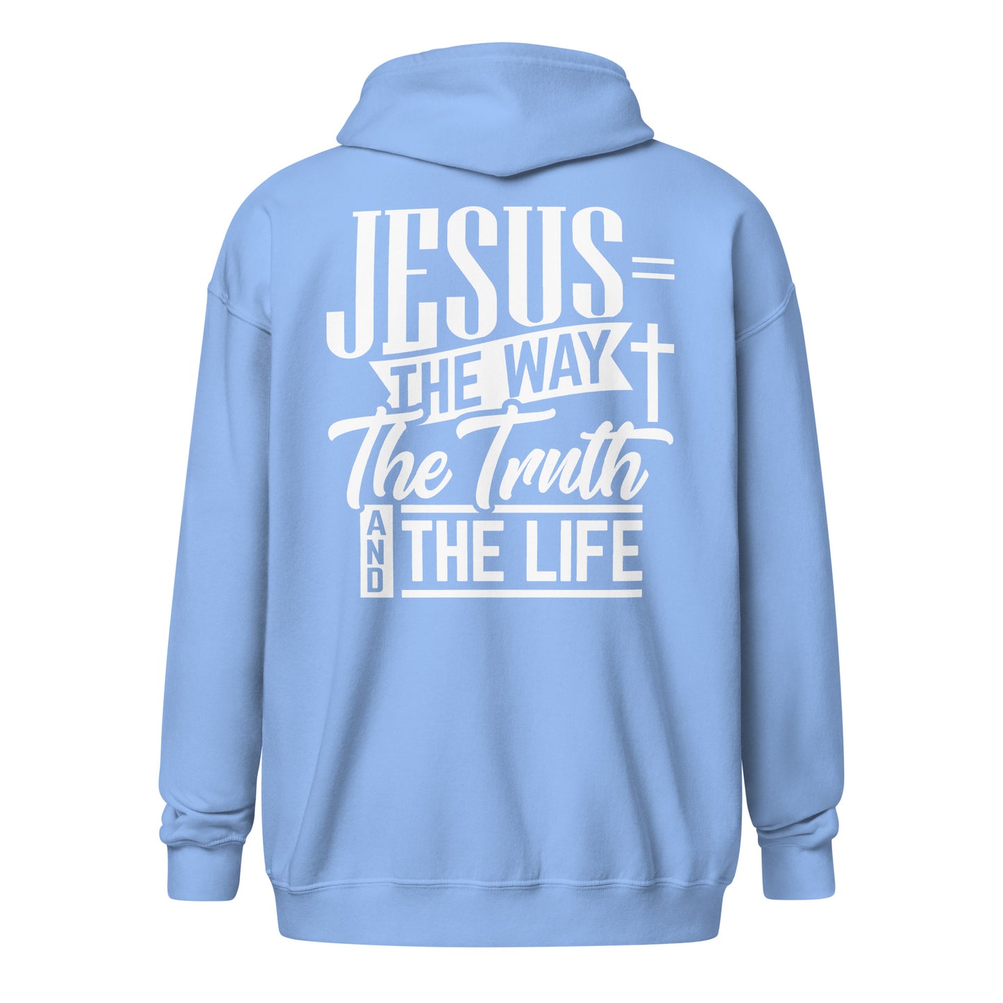 Jesus = The Way Unisex heavy blend zip hoodie