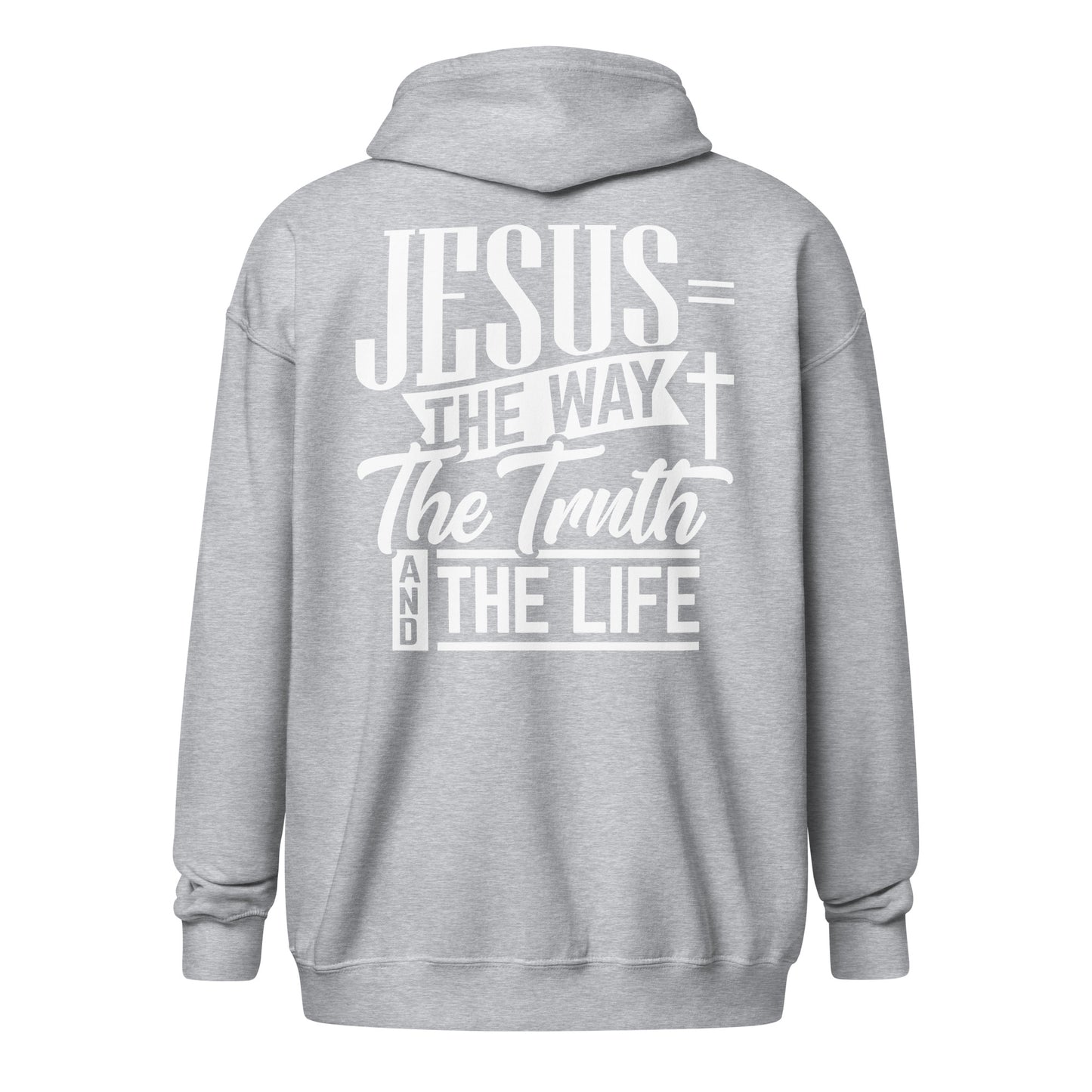 Jesus = The Way Unisex heavy blend zip hoodie