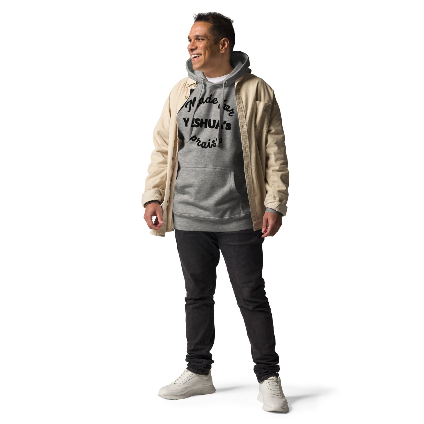 Made for Yeshua’s praise Unisex Hoodie (Gray)