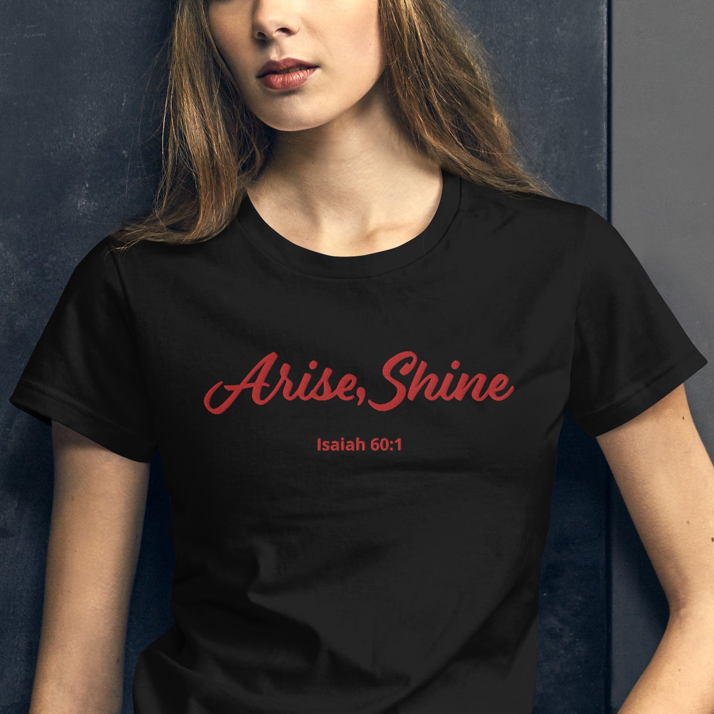 Arise, Shine Embroidered Women's short sleeve t-shirt